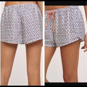 Anthropologie Eloise Tulip Hem Silk sleep Shorts